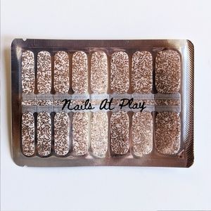 5 for $20 Nail Wraps- Big Gold Confetti